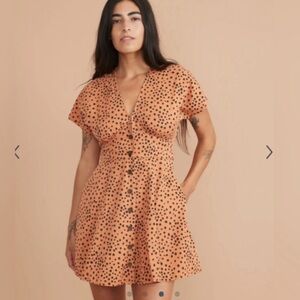 Camila Mini Dress in Abstract Cheetah Print